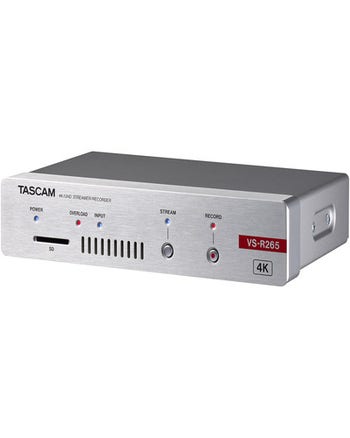 Tascam VS-R265 - 4K Video Streamer Encoder, Decoder And SD Recorder