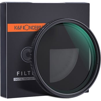 K&F Concept 62mm Nano-X Variable ND Filter, ND2~ND32, w/o Black Cross