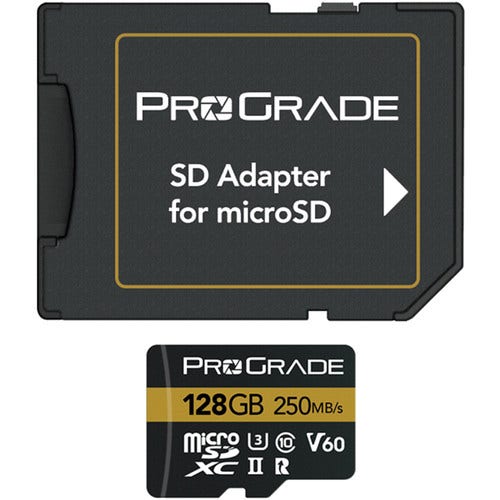 ProGrade Digital 128GB MicroSDXC UHS-II V60 Gold Memory Card with