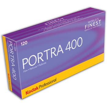Kodak Portra 400 Color Negative Film (120 Roll Film, 5-Pack)