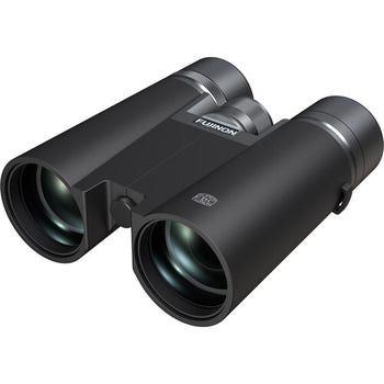 Fujifilm Fujinon HC10X42 Hyper Clarity 10x42 roof prism binoculars in black, angled front view
