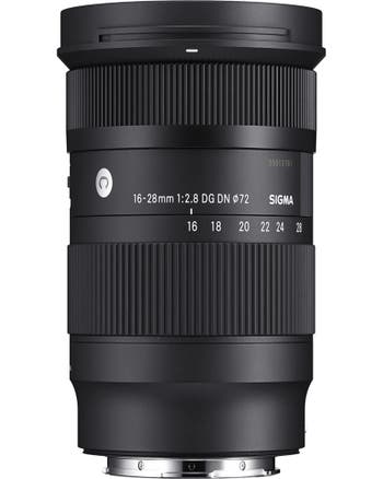 Sigma 16-28mm f/2.8 DG DN Contemporary wide-angle zoom lens for Sony E-Mount, side view