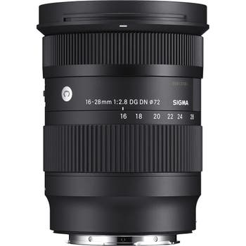 Sigma 16-28mm f/2.8 DG DN Contemporary wide-angle zoom lens for Sony E-Mount, side view