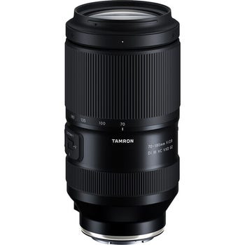 Tamron 70-180mm f/2.8 Di III G2 VXD telephoto zoom lens for Sony FE, front angled product view