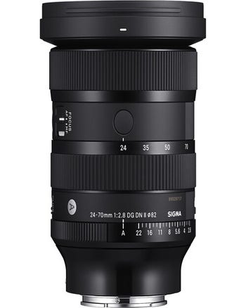 Sigma 24-70mm f/2.8 DG DN II Art Lens for Sony E-Mount, front view without lens hood