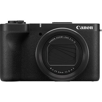 Front view of Canon PowerShot V1 compact digital camera with Canon zoom lens