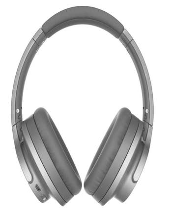 Audio-Technica QuietPoint Active Noise-Canceling Headphones (Grey)
