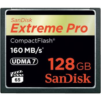SanDisk ExtremePRO CompactFlash CF 128GB 160MB/s Memory Card