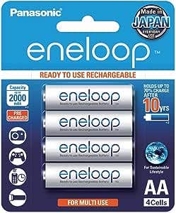 Panasonic Eneloop AA Solar Rechargeable Batteries - 4 Pack