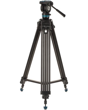 Benro KH25PC Aluminium, Dual-Tube, 3 Section, Video Tripod, Twist-Lever Lock, K5 Head, QR11 Plate