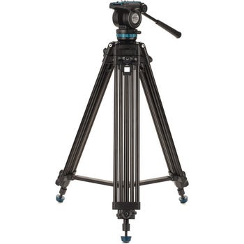 Benro KH25PC Aluminium, Dual-Tube, 3 Section, Video Tripod, Twist-Lever Lock, K5 Head, QR11 Plate