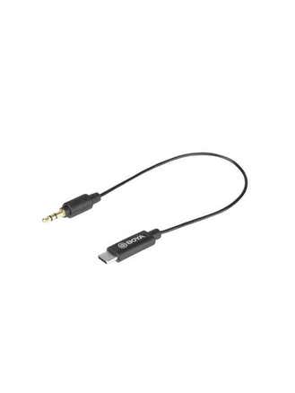 Boya BY-K2 3.5mm Male TRRS to Male Type C Cable 20cm