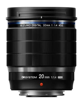 OM System M.Zuiko Digital ED 20mm f/1.4 Pro Lens
