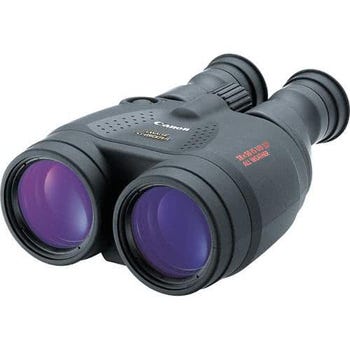 Canon 18x50 IS Image Stabilizer binoculars in black with large front lenses and textured grip