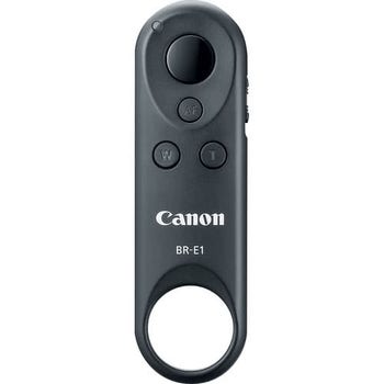 Front view of Canon BR-E1 Bluetooth camera remote with shutter, AF and zoom buttons