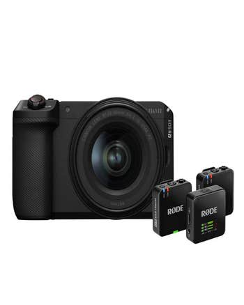 Canon EOS R6 V with RF 20-50mm f/4L and RODE Wireless GO 3