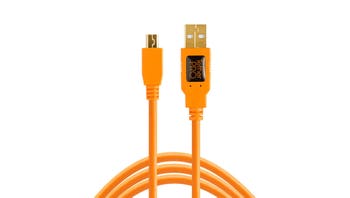 Tether Tools TetherPro USB 2 Male to Mini-B 5-Pin 4.6m - Orange