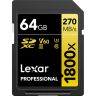 Lexar Professional 64GB 1800x UHS-II SDXC Gold Series SD Card