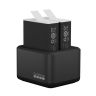 GoPro Dual Battery Charger + 2 X Enduro Batteries