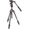 Manfrotto Tripod Kit Befree Live CF Twst 40/150cm 4kg Payload Inc MVH400AH and Bag