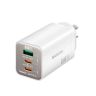 MICRODIA SMARTCube Nano 65W Tri Port GaN Wall Charger - White