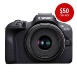 Canon EOS R100 with RF-S 18-45mm f/4.5-6.3 IS STM Single Lens Kit