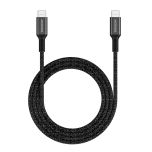MICRODIA ExeCable Tweed PD240W 1.8m USB-C to USB-C Cable - Charcoal