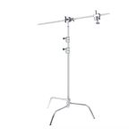 Xlite Turtle Base C-Stand Silver With Arm & 2 Grip Heads