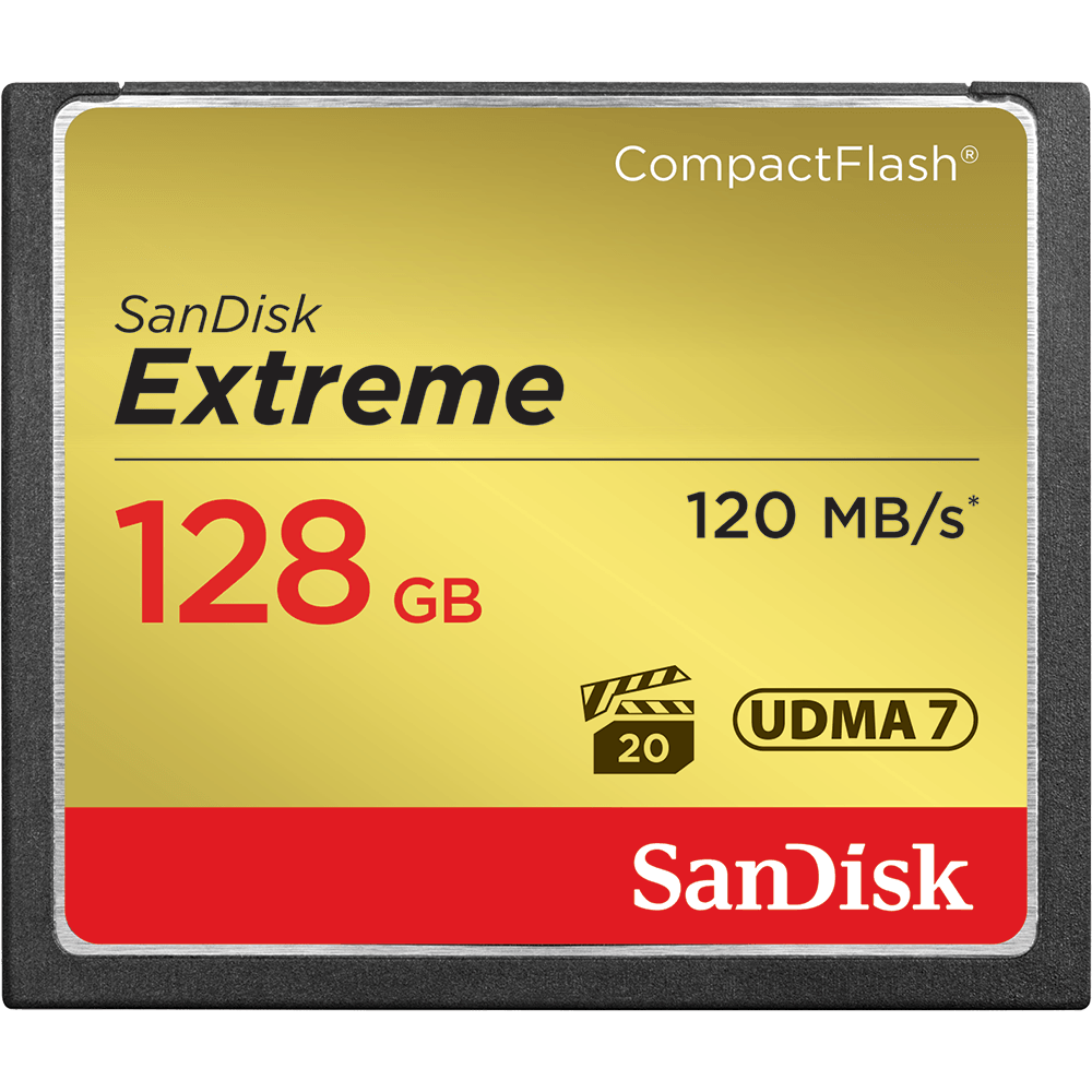 SanDisk Extreme CompactFlash CF 128GB 120MB/s Memory Card