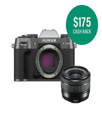 Fujifilm X-T50 Mirrorless Camera Charcoal Silver + XC 15-45mm Lens