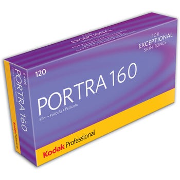 Kodak Portra 160 Color Negative Film (120 Roll Film, Single Pack)