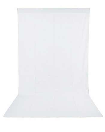 Muslin Glanz 3X6M - Staroid Dyed Muslin Cloth Background - Plain White