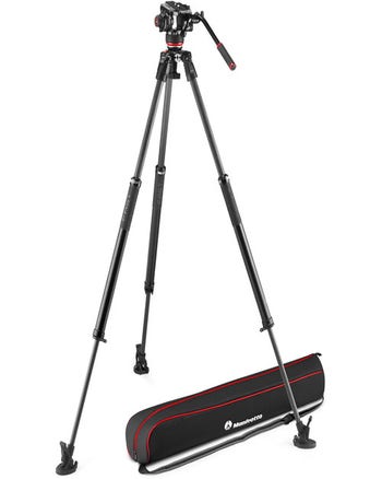 Manfrotto 504X Fluid Video Head with 635 Fast Single Carbon Leg
