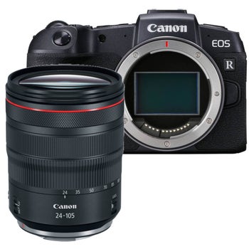 Canon EOS RP full-frame mirrorless camera with RF 24-105mm f/4L IS zoom lens kit