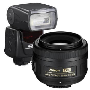 Nikon 35mm DX Portrait Kit with AF-S DX 35mm f/1.8G lens and SB-700 Speedlight flash