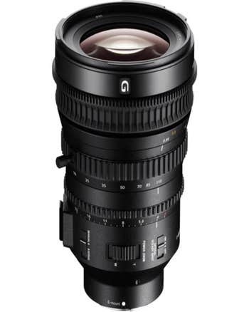 Sony PZ 18-110mm f/4 G OSS E-mount cinema zoom lens with focus, zoom and iris control rings