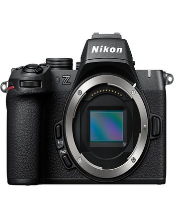 Front view of Nikon Z50 II mirrorless camera body only, showing DX-format sensor and Z mount