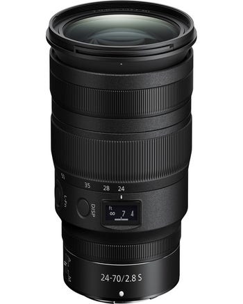 Nikon Nikkor Z 24-70mm f/2.8 S standard zoom lens with OLED info panel and control ring