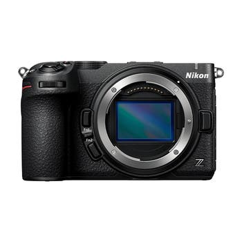 Nikon Z5 IIC black mirrorless camera body front view with lens mount and sensor visible