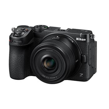 Nikon Z5 IIC black mirrorless camera with NIKKOR Z 40mm f/2 lens front view