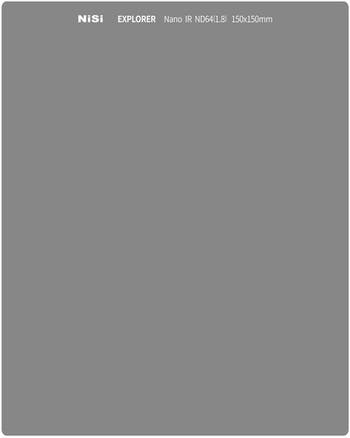 NiSi Explorer Collection 100X100mm Nano IR Neutral Density Filter – ND64 (1.8) – 6 Stop
