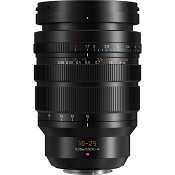 Panasonic Leica DG Vario-Summilux 10-25mm f/1.7 ASPH Micro Four Thirds zoom lens, front-on product view