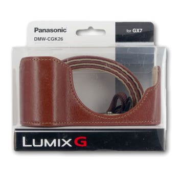 Panasonic CGK26E-T Premium Leather Base & Strap for GX7