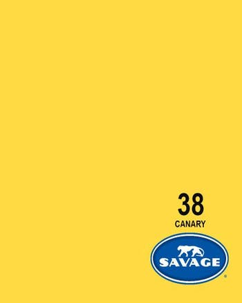 SAVAGE WIDETONE CANARY BACKGROUND PAPER 2.71m X 11m