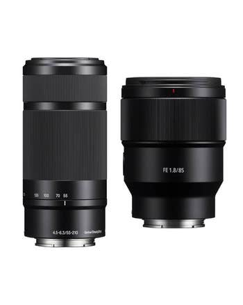 Sony E 55-210mm OSS + FE 85mm Lens Bundle