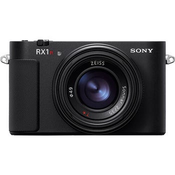 Sony RX1R III full frame digital compact camera front view with $1000 cashback badge