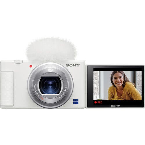 Sony ZV-1 Digital Compact Camera - White | CameraPro Australia