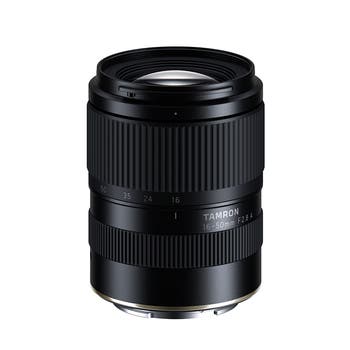 Tamron 16-50mm f/2.8 A Lens for Fuji X front view with zoom and focus rings