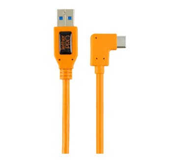 Tether Tools Tetherpro USB 3 To USB-C R/A Pigtail 50cm Hi-Vis - Orange