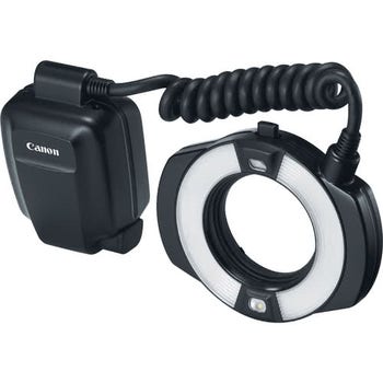 Canon MR-14EX II Macro Ring Lite flash with control unit and coiled cable